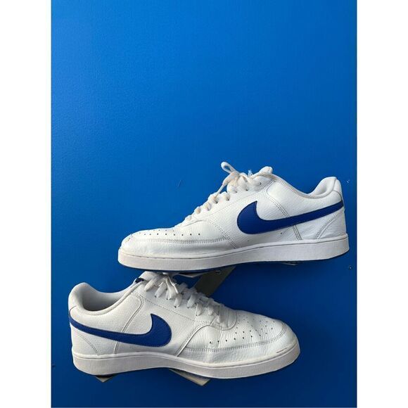 Nike Court Vision Low CD5463-103 Men Size 12White/Blue - Picture 1 of 6